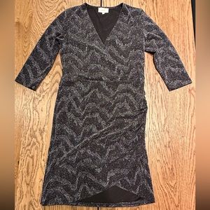 Black and silver short dress